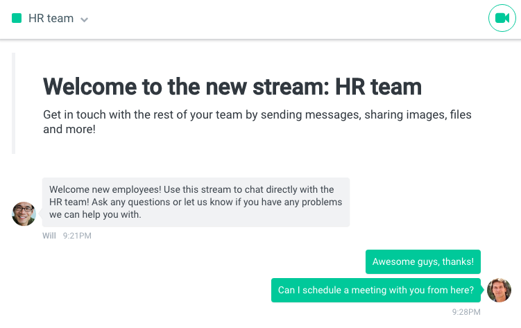 Hr chat questions