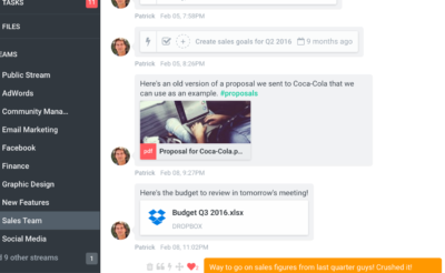 Company chat apps for tasks organization