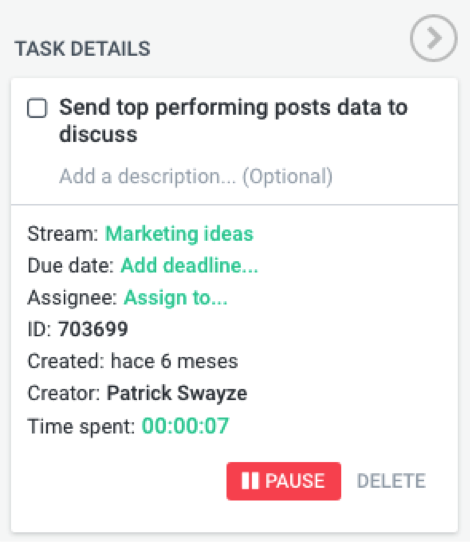 time tracking for projects to delegate work