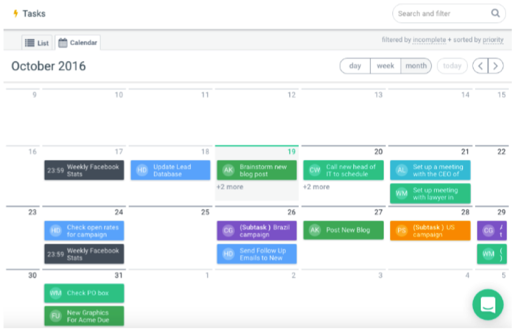 time tracking for projects calendar