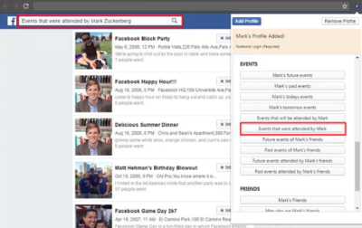 social media marketing tool advanced facebook search