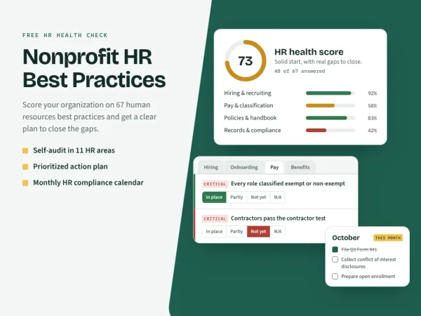 Nonprofit human resources best practices
